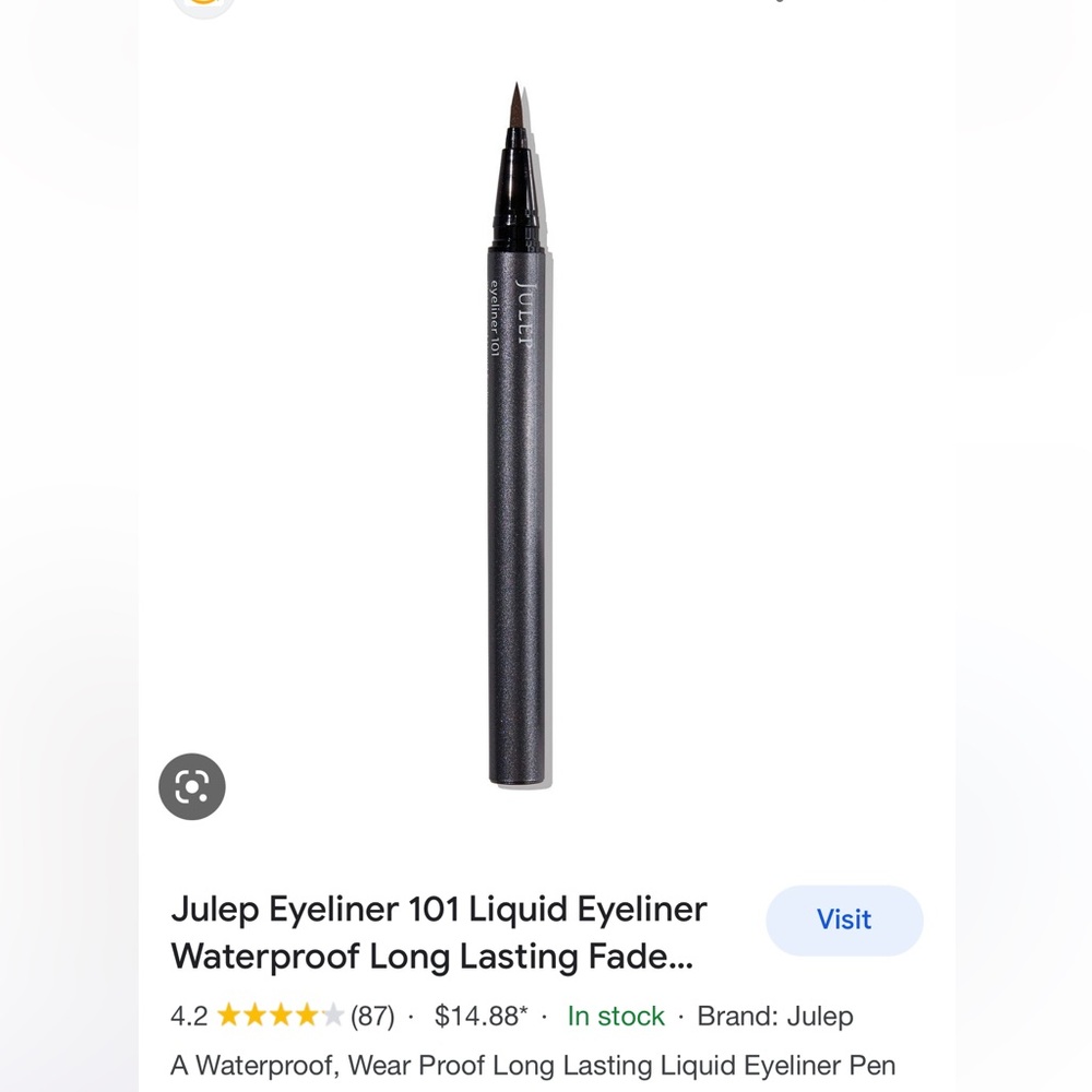 Julep eyeliner 101 water proof liquid eyeliner and stencil